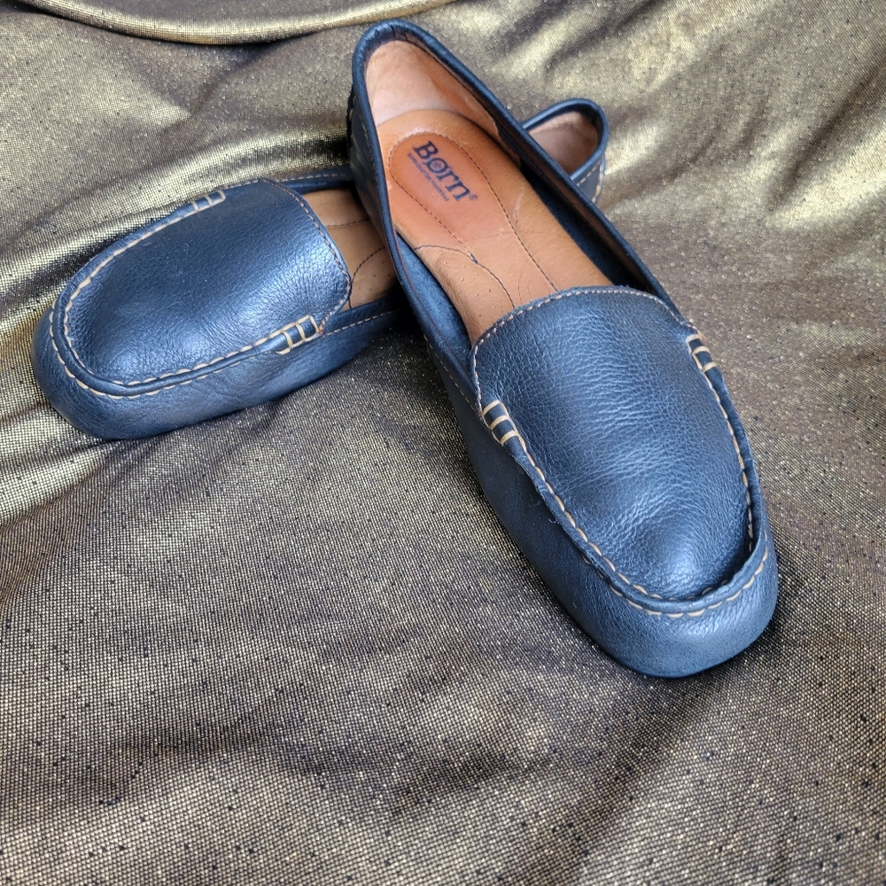 BORN leather loafers 7.5 black
